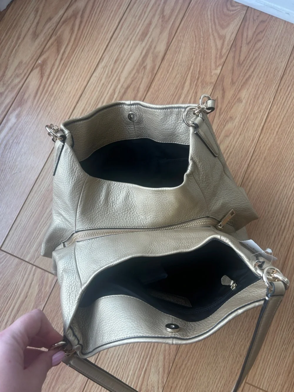 Coach Gold Leather Hobo Bag - Picture 3 of 5